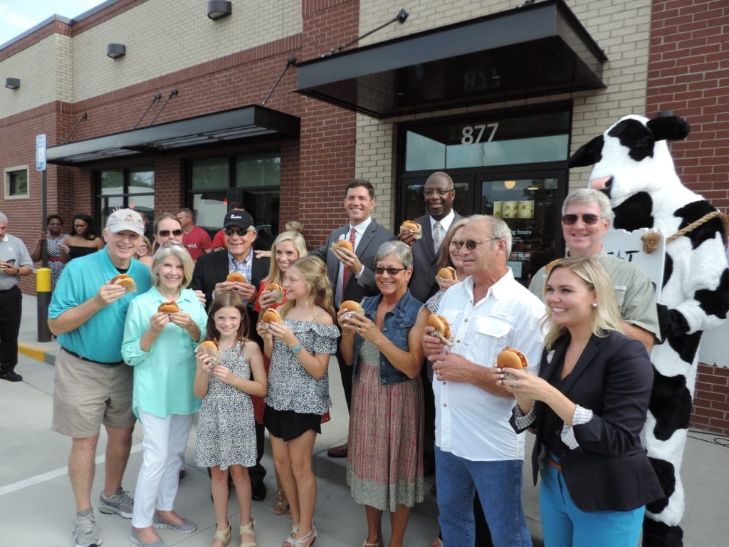 We had an amazing time celebrating a grand opening and ribbon cutting for Chick-fil-A Hinesville at their location, 877 W. Oglethorpe Hwy (Oglethorpe Square Shopping Center). They collected over 400 new & gently used children's books for Frank Long Elementary School of the Liberty County School System.