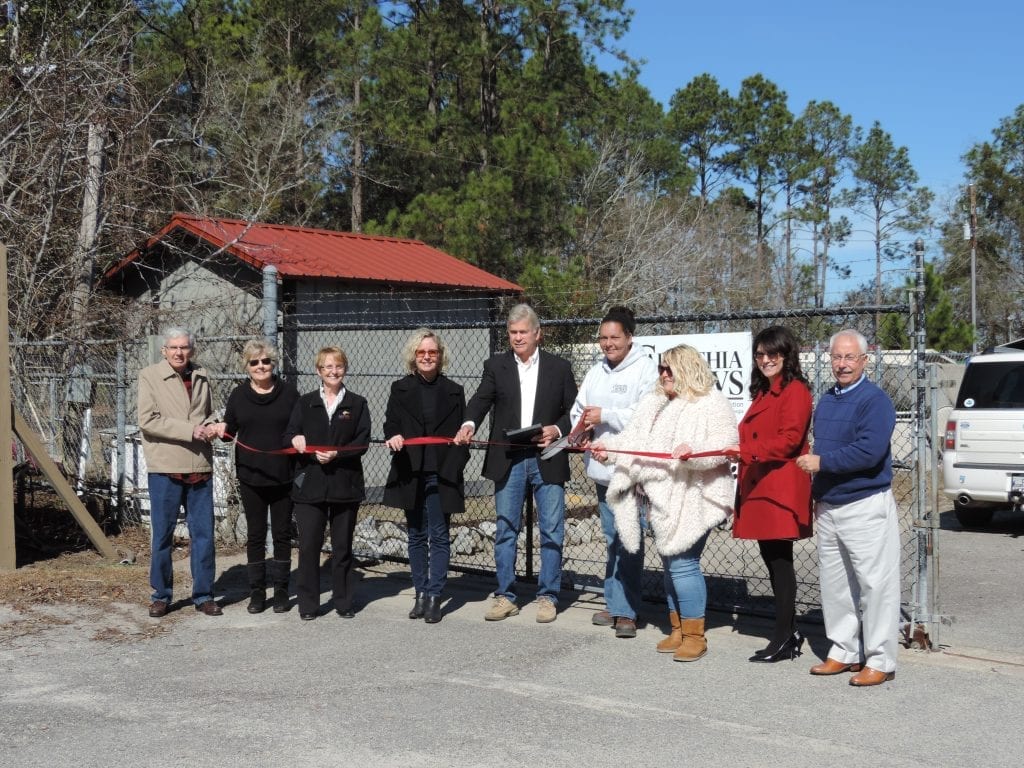 We had a great time celebrating a ribbon cutting and grand opening for Carpathia Paws at 1618 Airport Rd (located behind the tennis courts on Airport Road) in Hinesville. This animal rescue organization is a team of volunteers in Liberty County who work together in rescuing, adopting, and donating their time to educate others about their cause to eliminate the neglect, abuse and abandonment of animals.