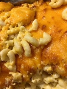 Close up of Izola's mac n cheese