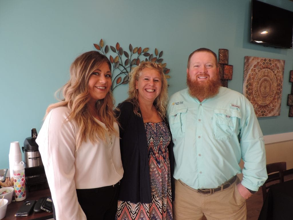 We held the September Eggs & Issues Breakfast featuring Coastal Solar Power on Wednesday, September 5th. Thank you so much to Coastal Solar Power for sponsoring the luncheon. In addition, thank you to Izola's Country Cafe for having us!