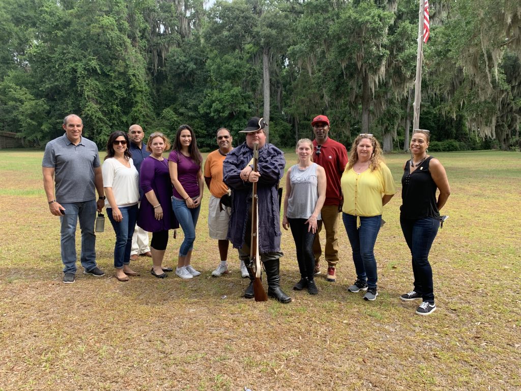 The Leadership Liberty group was able to visit Fort Morris Historic Site, Cay Creek Wetlands Interpretive Center, Dorchester Academy, the Hinesville Area Arts Council gallery and ITPA National Office & Telephone Museum.