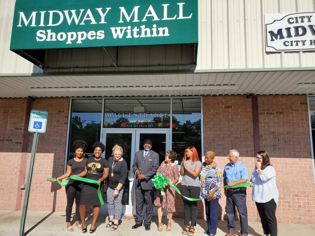 The Midway Mall (Butler Avenue in Midway) has had a complete revamp & is ready for business! They have several spots available for retail/commercial rentals!