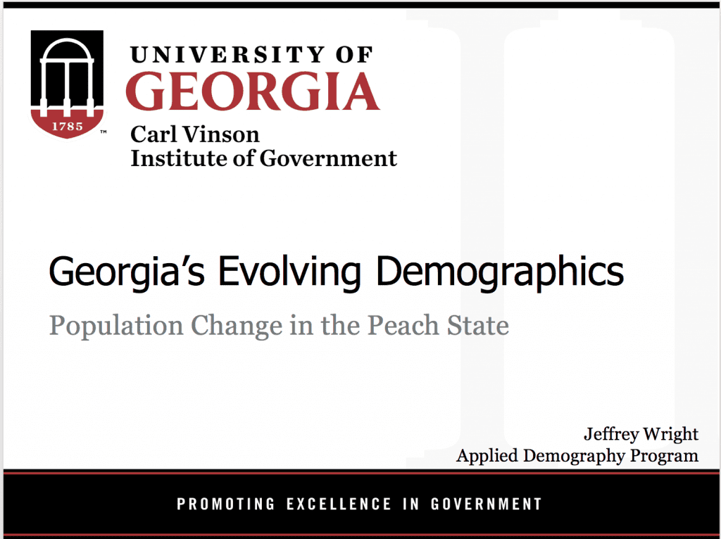 Progress Through People Luncheon October 2019 - Georgia's Evolving Demographics