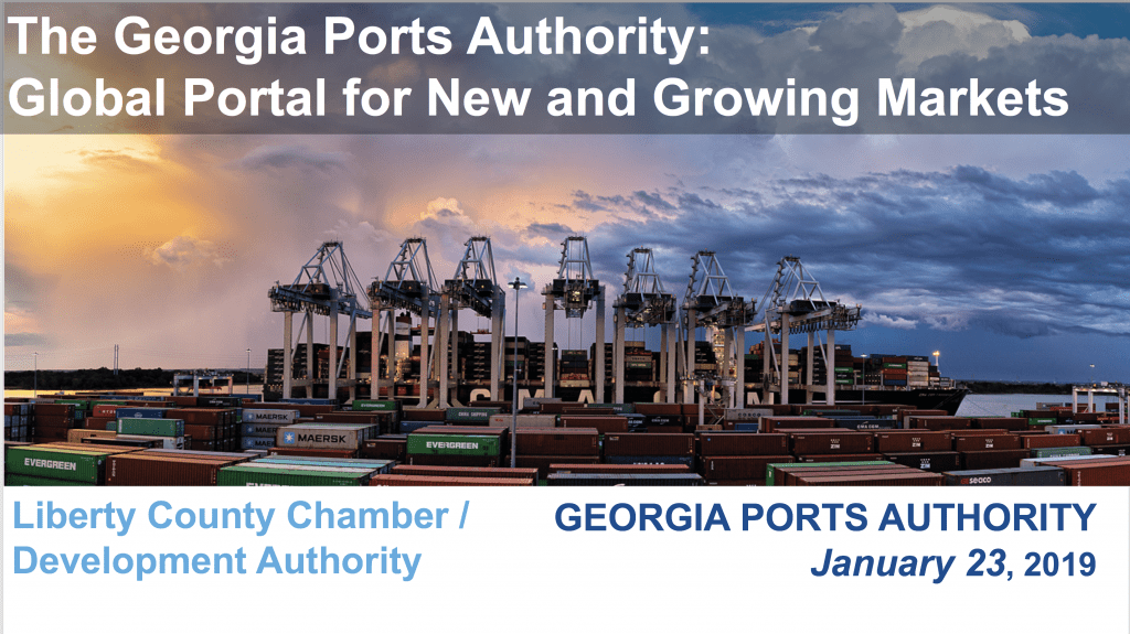 Progress Through People Luncheon January 2020 - Georgia Port Authority Update