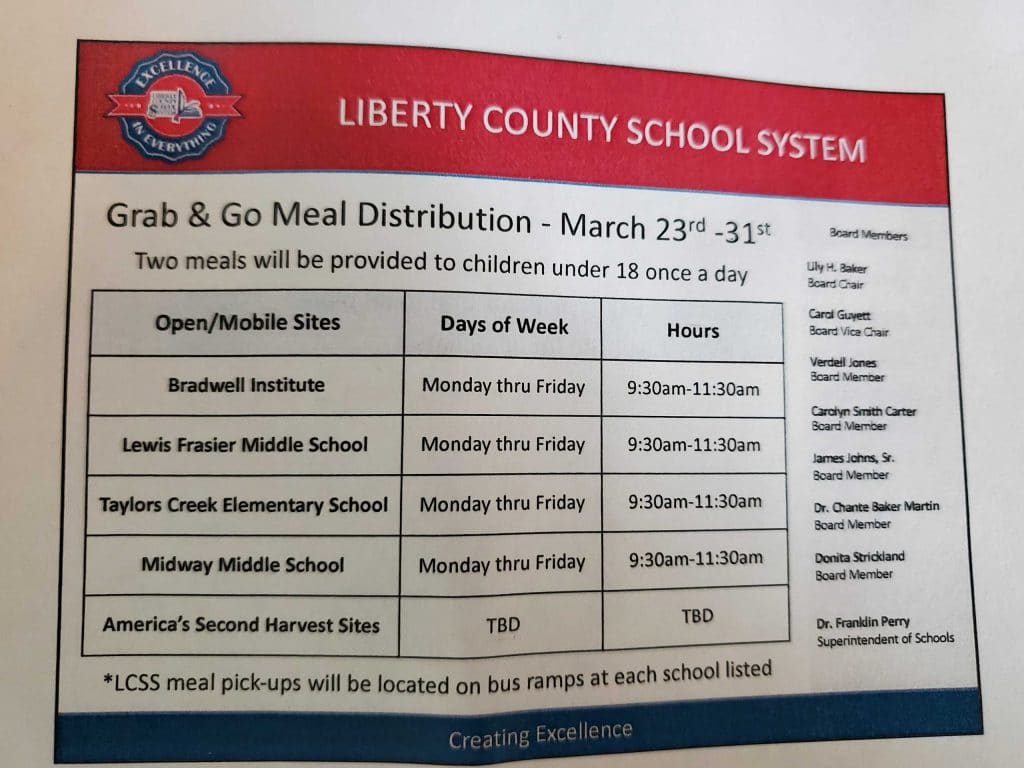 Liberty County School System COVID-19 Plan of Action