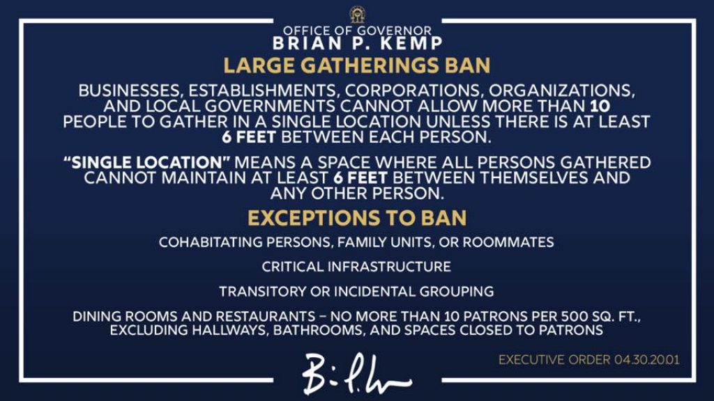 Large Gathering Ban