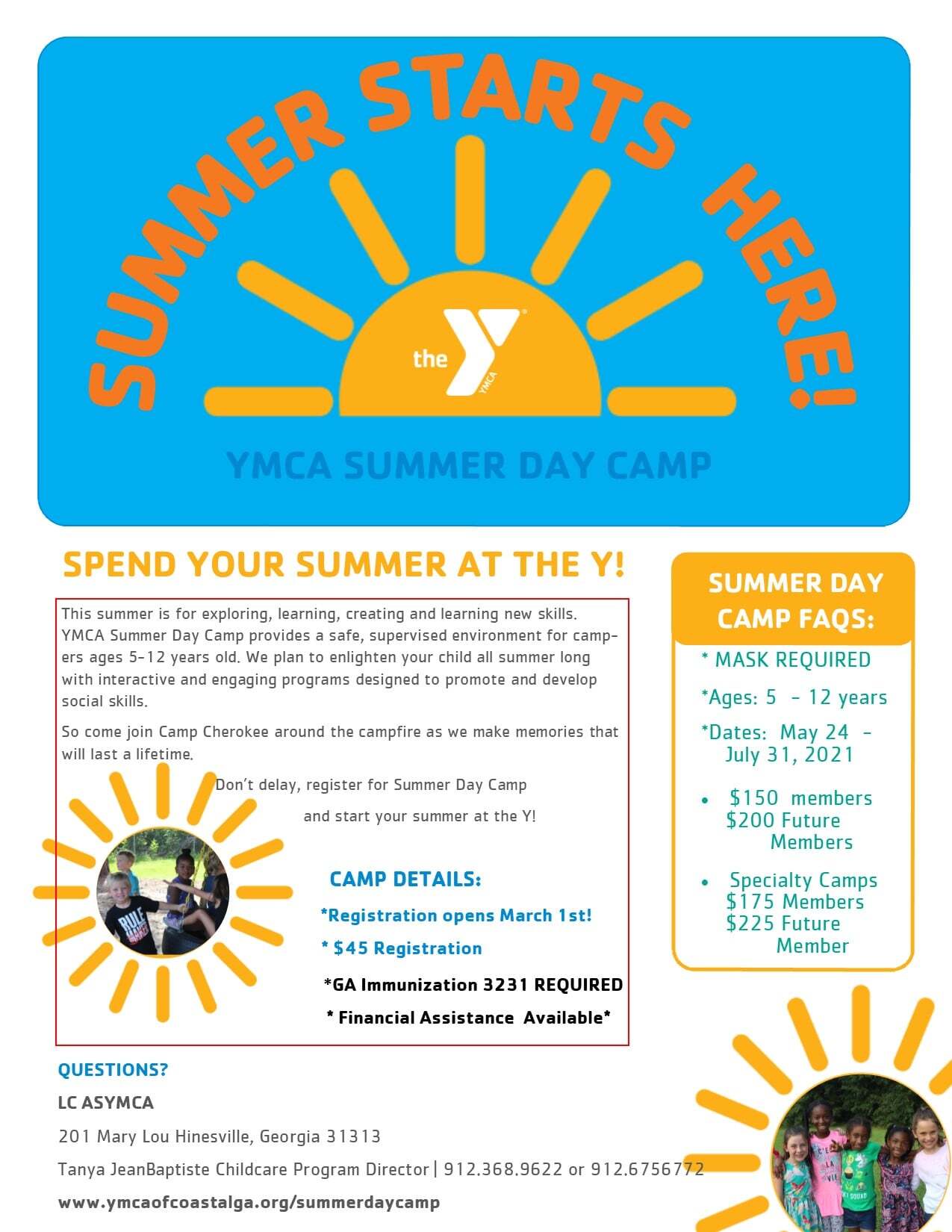 YMCA Summer Day Camp Liberty County