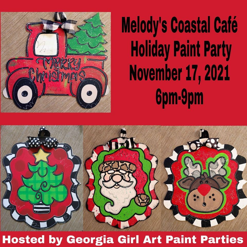 Melody's Coastal Café Holiday Paint Party