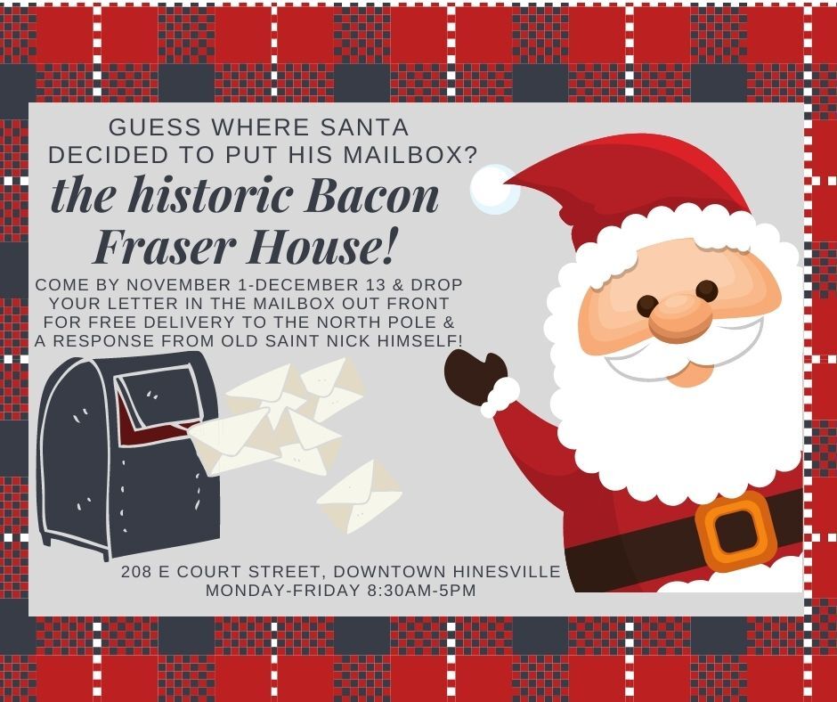 Santa Mailbox at the Bacon Fraser House!