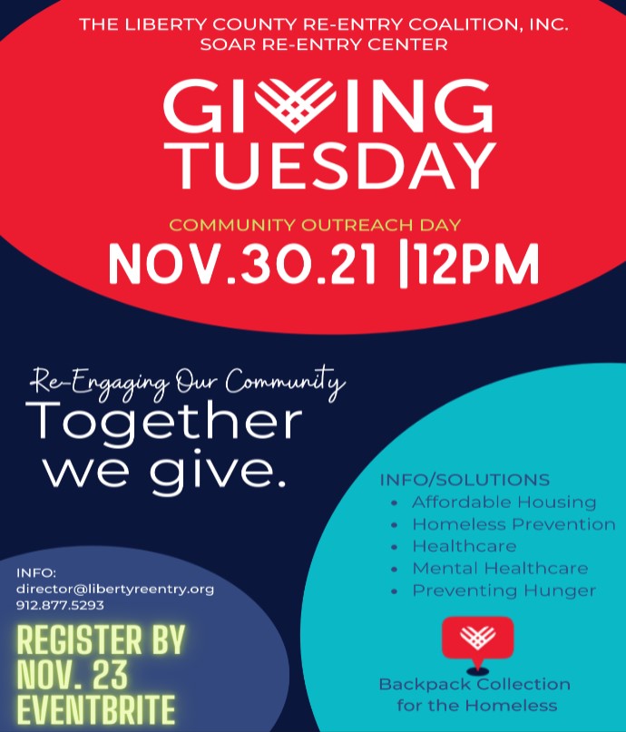 Liberty County Re-Entry Coalition Giving Tuesday