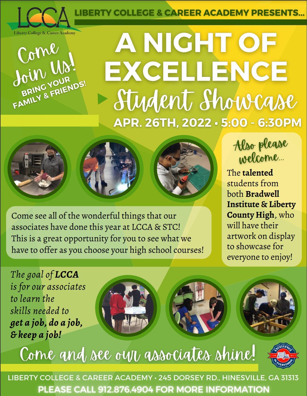 Student showcase flyer
