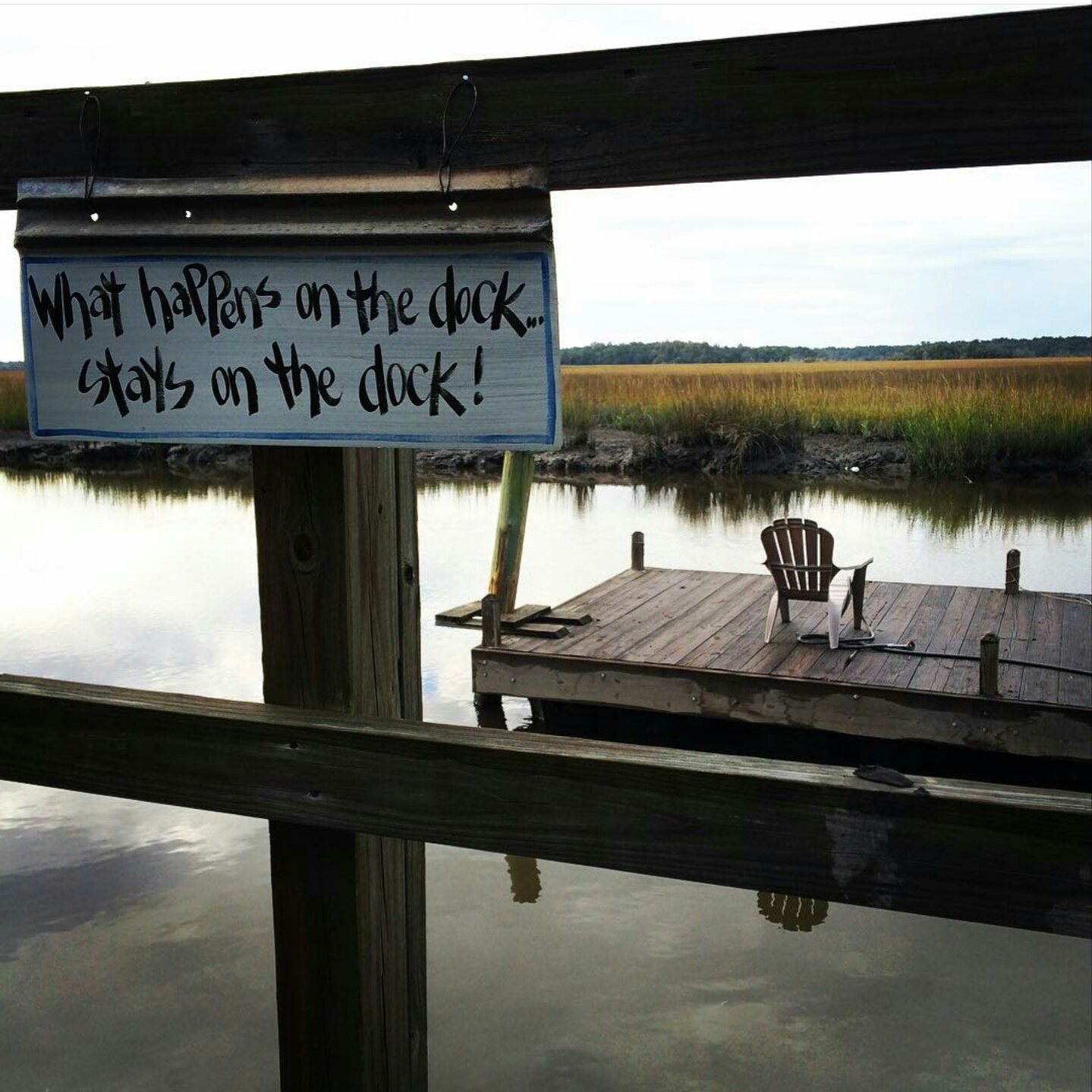 Spring Instagram Dock Sign Photo by Kari Coons