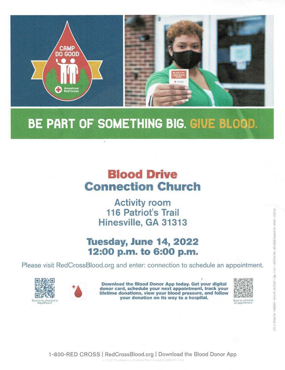 American Red Cross Blood Drive at Connection Church
