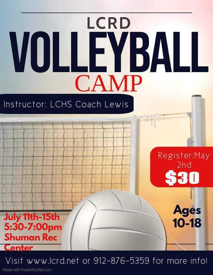 Liberty County Recreation Dept volleyball camp