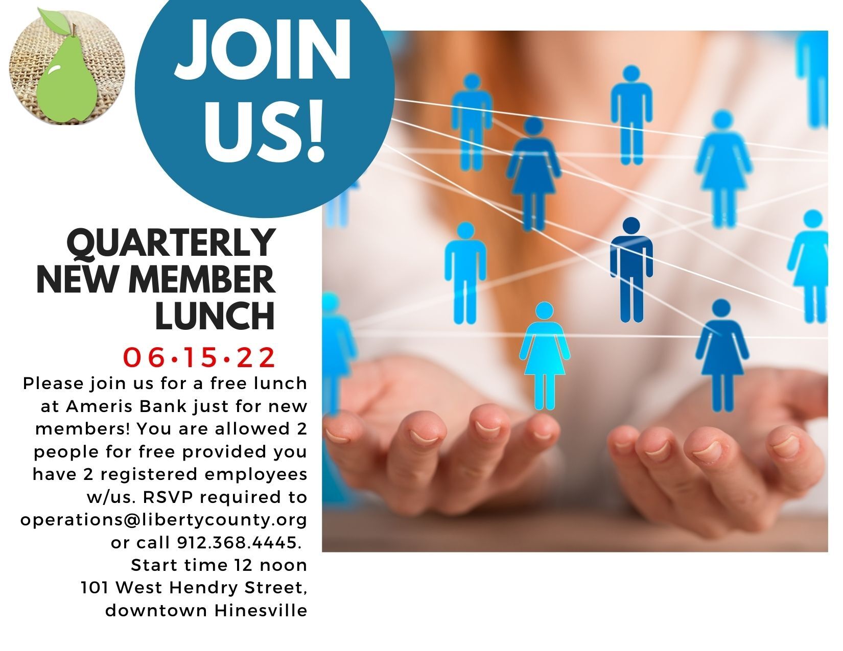Liberty County Chamber of Commerce quarterly new member lunch
