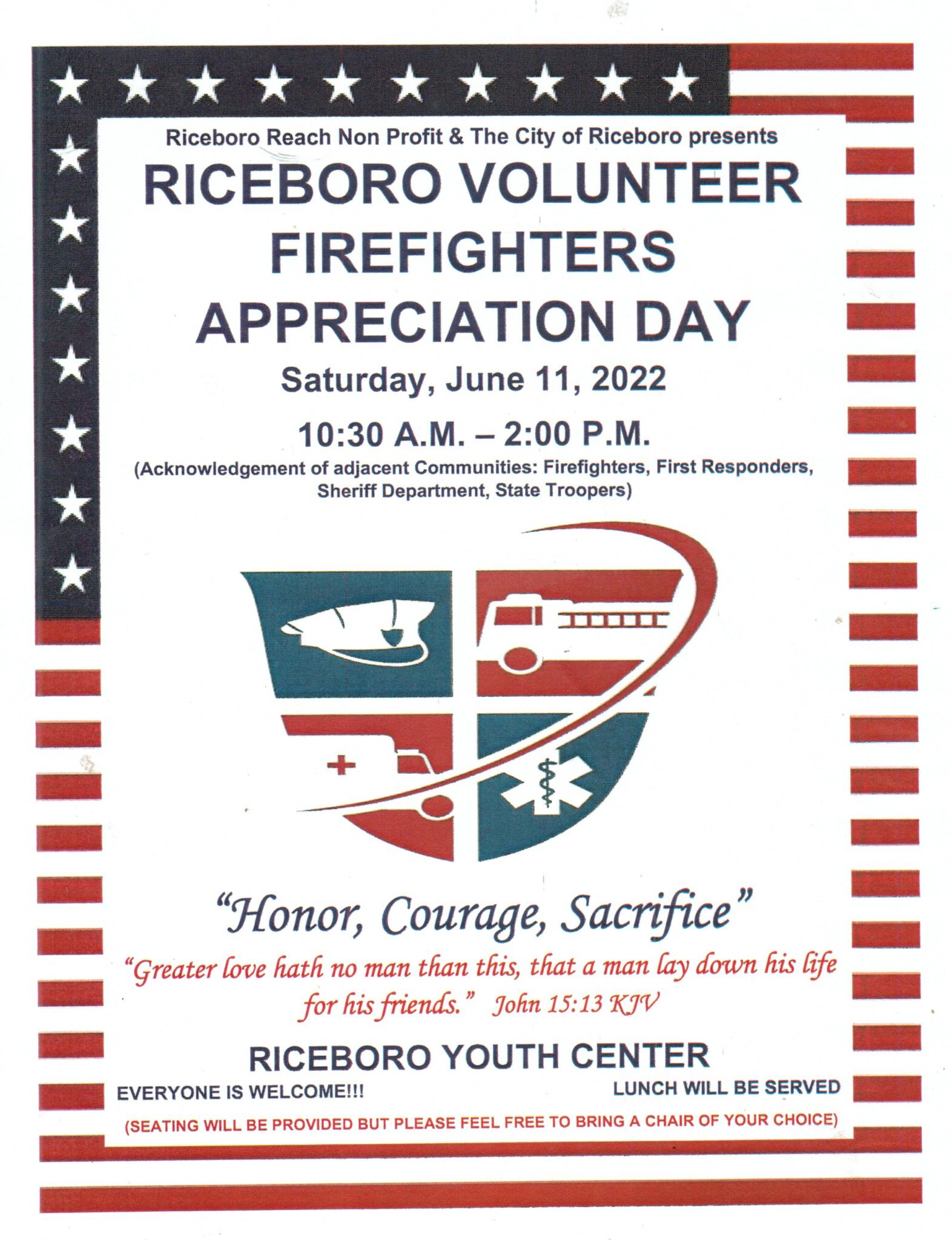 Riceboro volunteer firefighters appreciation day