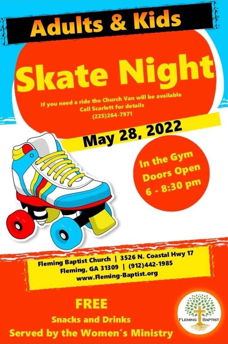 Skate Night flyer