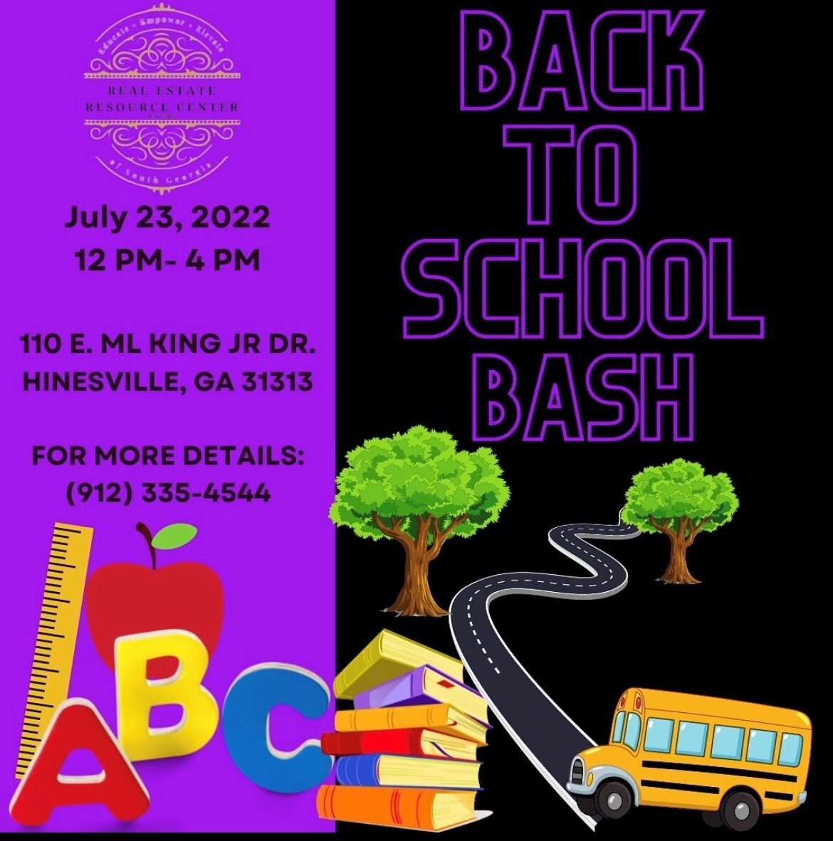 Flyer for Back to School Event