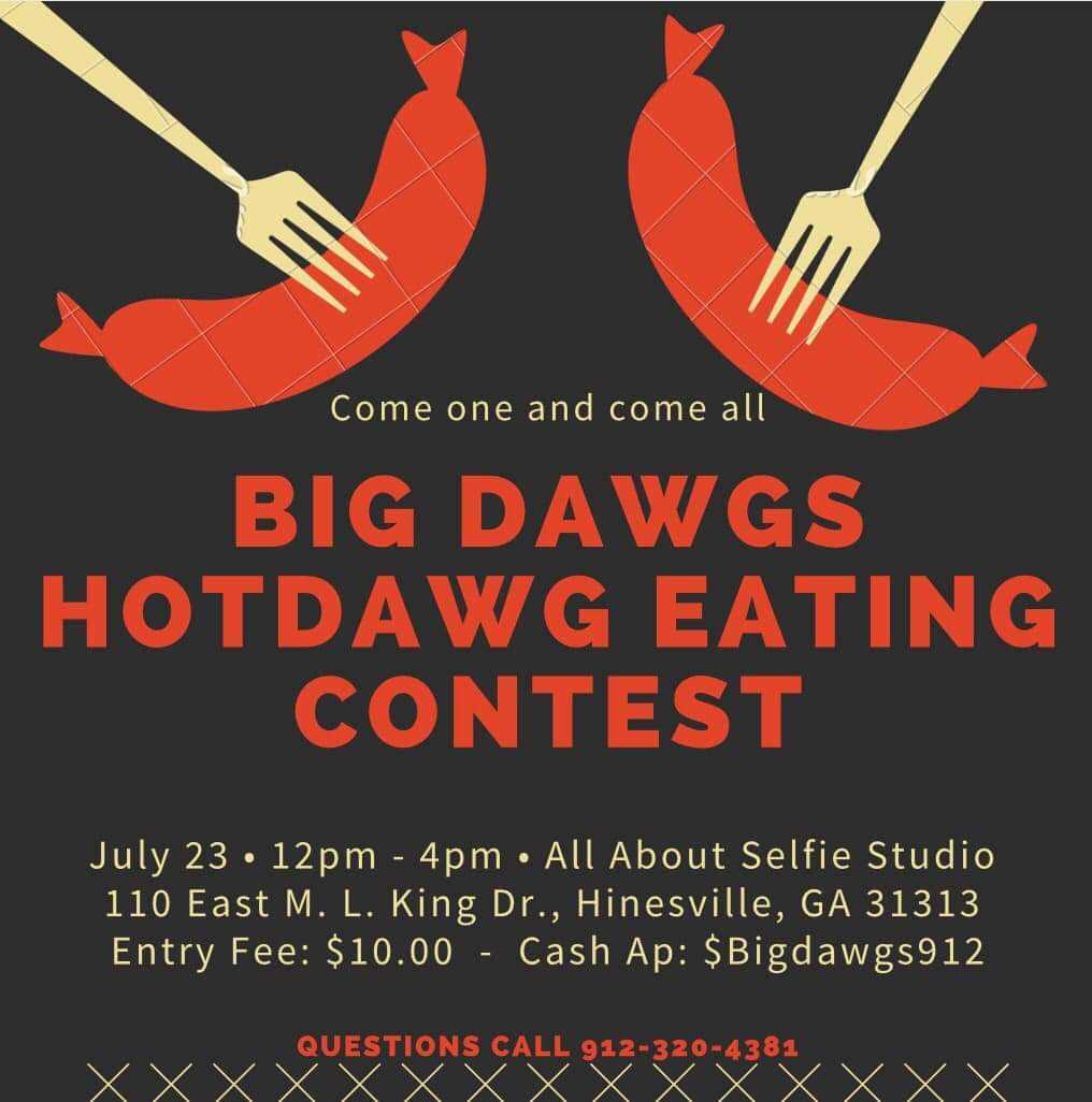 flyer for hotdog eating contest