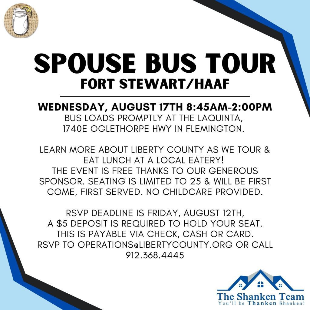 Spouse Bus Tour flyer