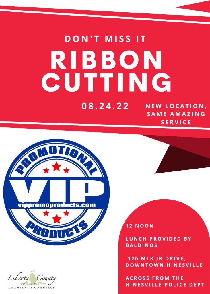 Flyer for VIP Promo Ribbon Cutting