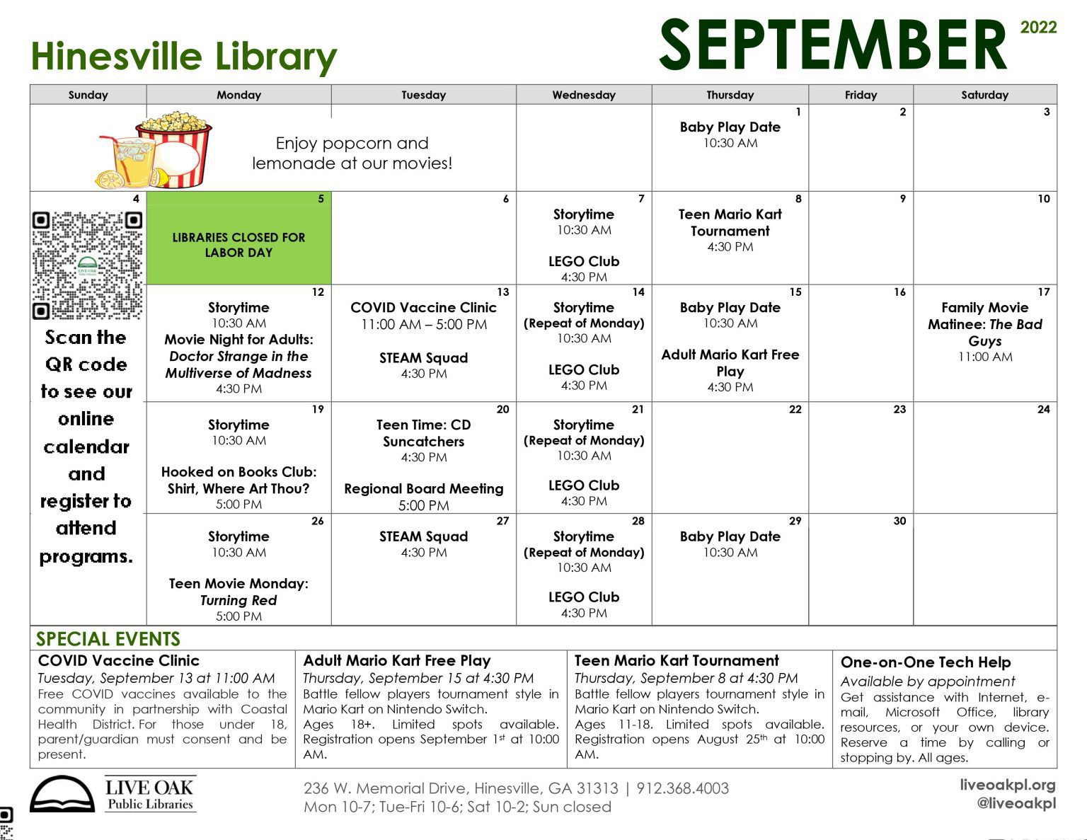 Hinesville Library September Calendar 2022 Liberty County hinesville-library-september-calendar-2022-liberty-county