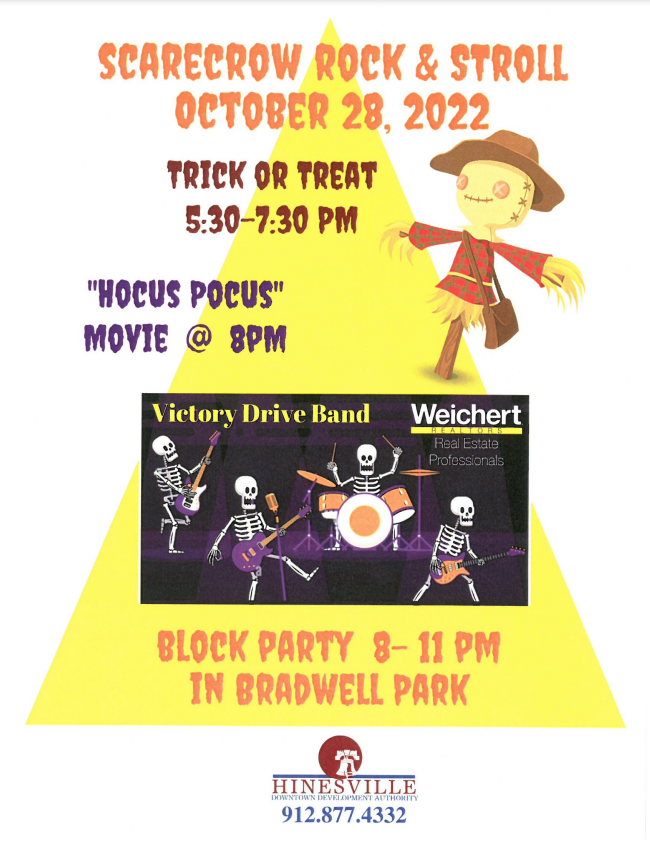 Flyer for October Block Party