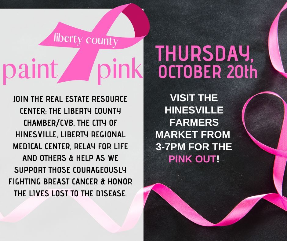 Flyer for Paint Liberty County Pink