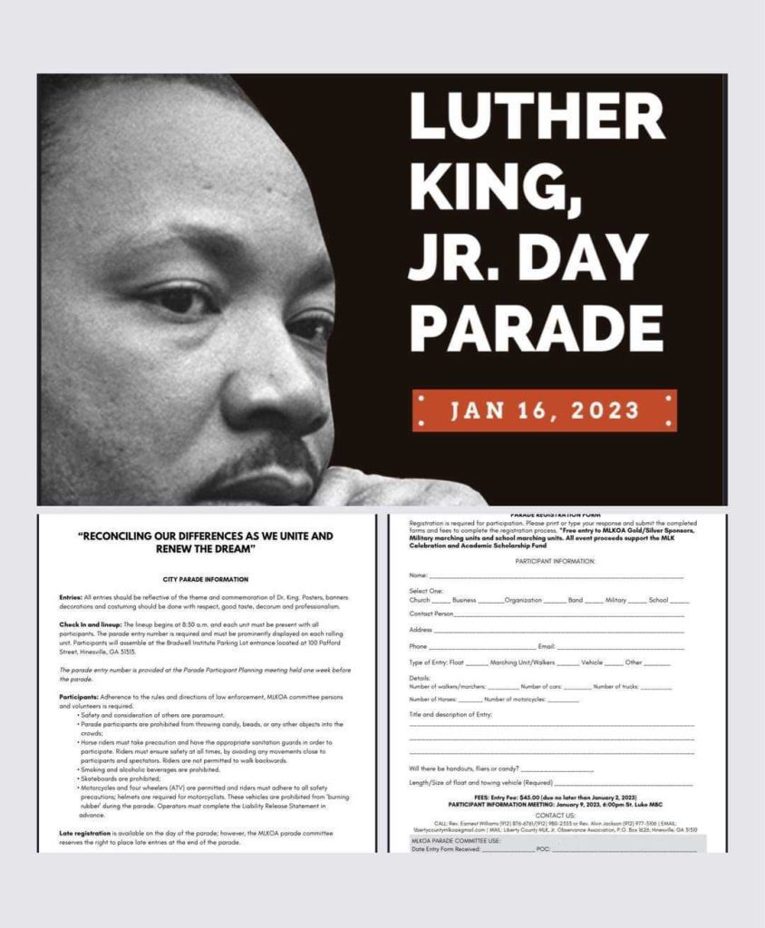 MLK parade application