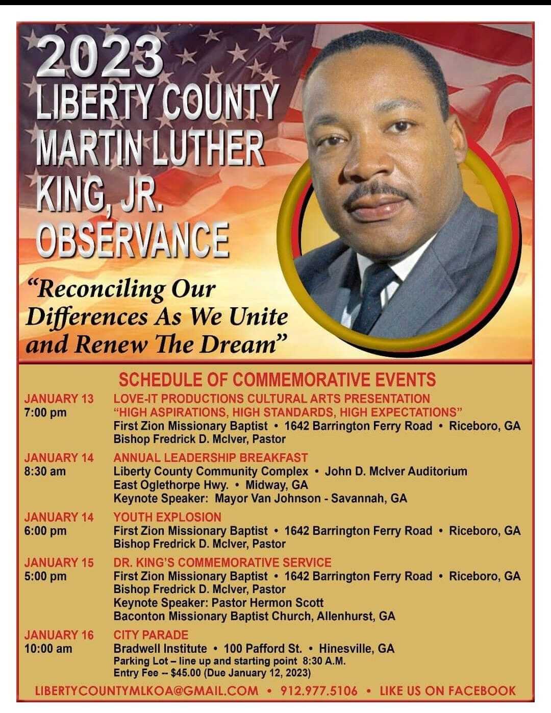 Martin Luther King JR observance week