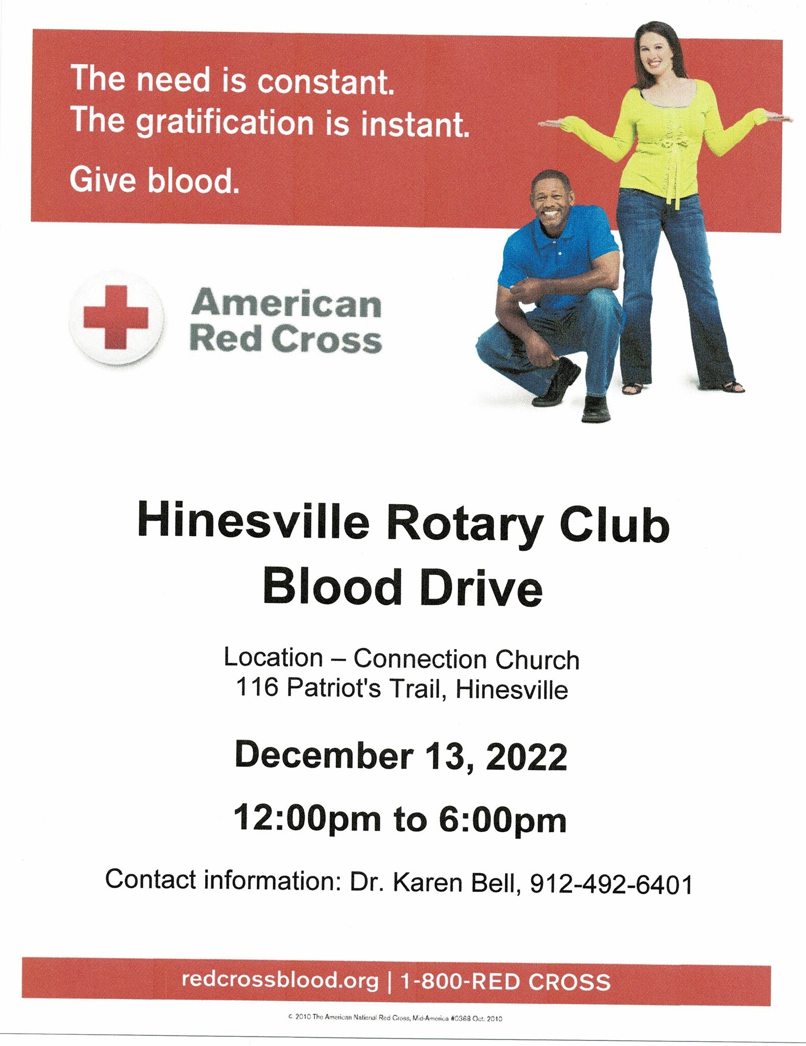 Hinesville Rotary Club Blood Drive