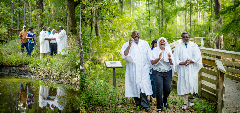Baptism at Historic Baptismal Trail African-American