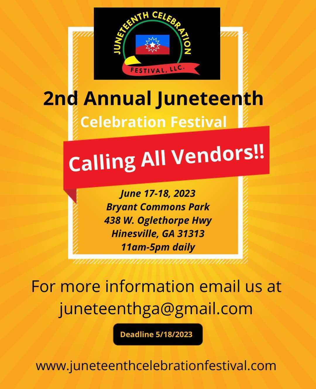 2nd Annual Juneteenth Celebration Festival