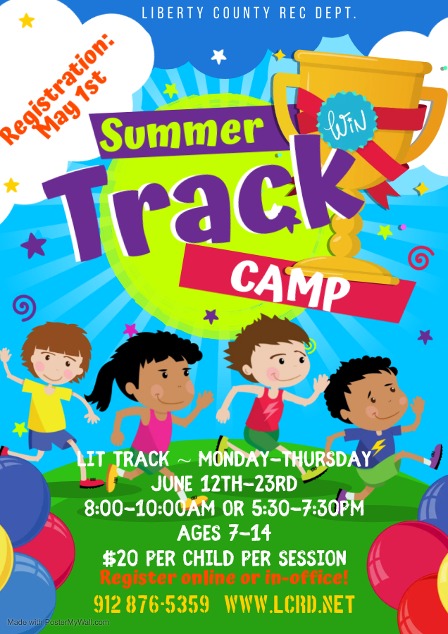 Summer Track Camp flyer