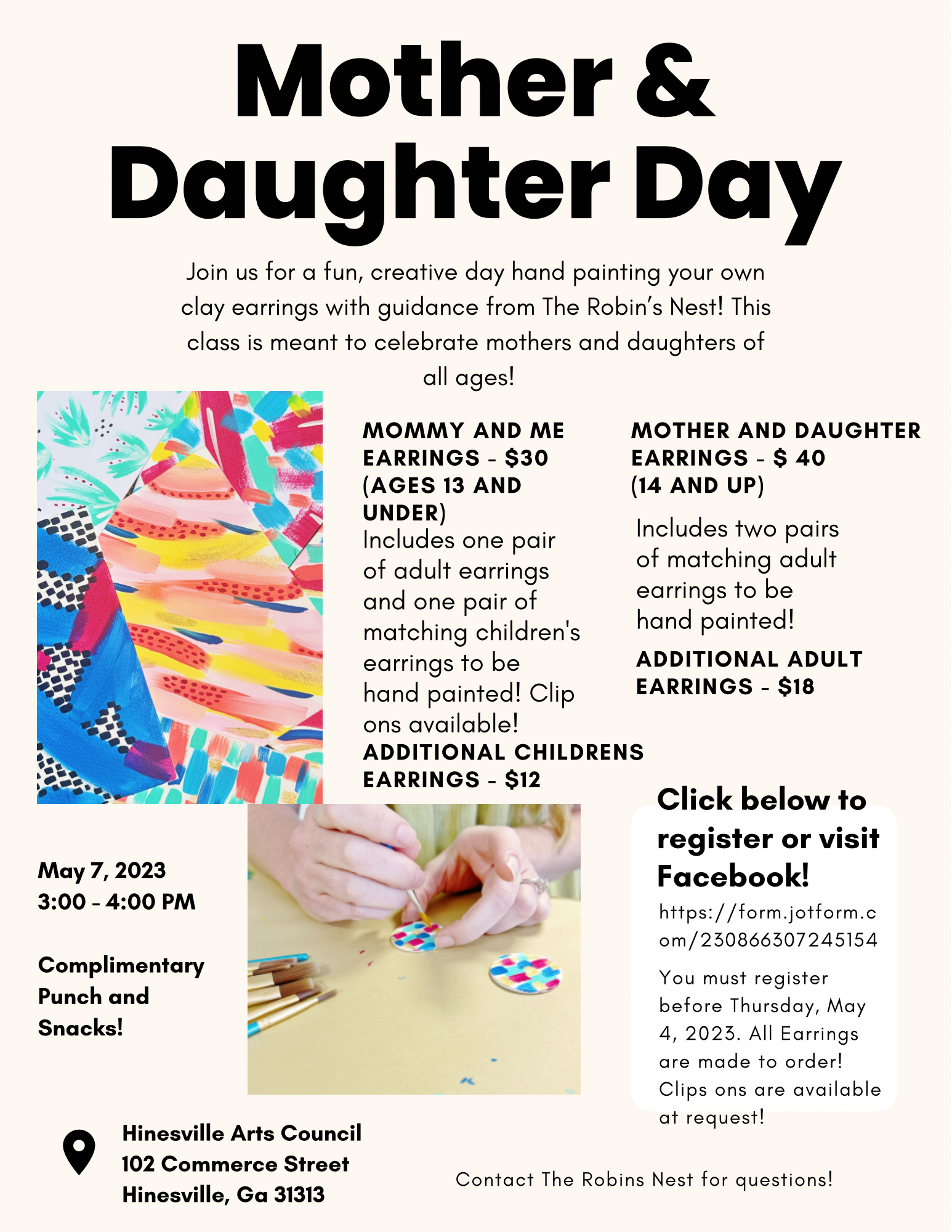 Mother & Daughter Day flyer