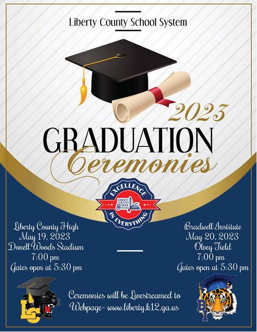 Liberty County Graduation Ceremonies flyer
