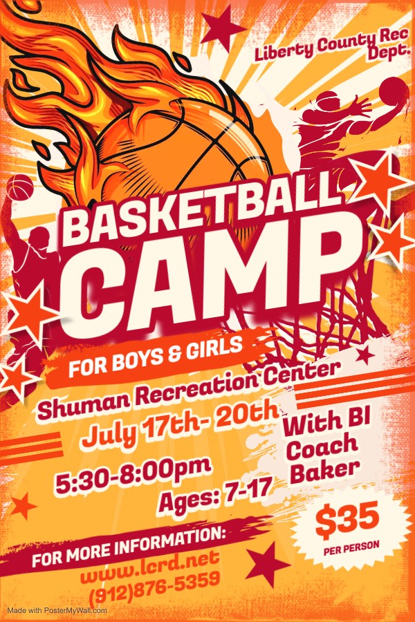 Basketball Camp flyer
