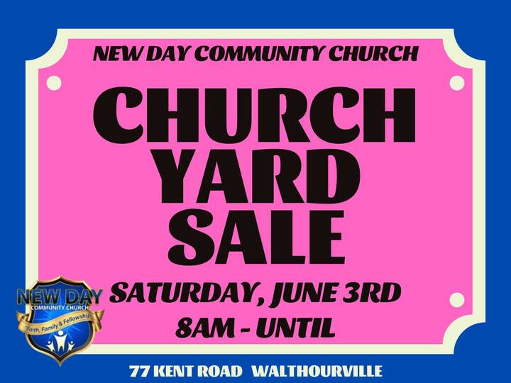 Church Yard Sale flyer