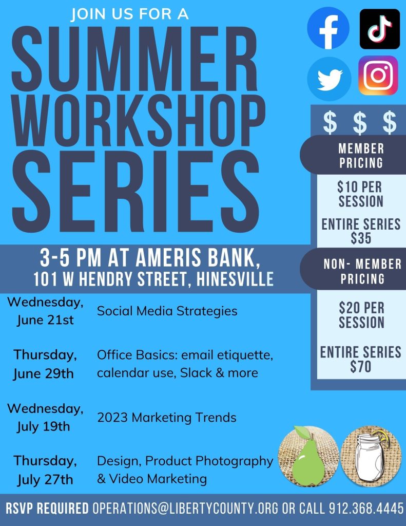 Summer Workshop Series flyer