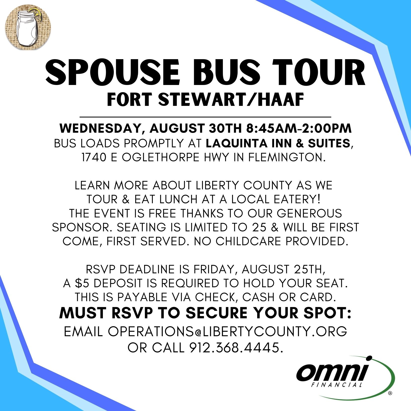 Spouse Bus Tour flyer