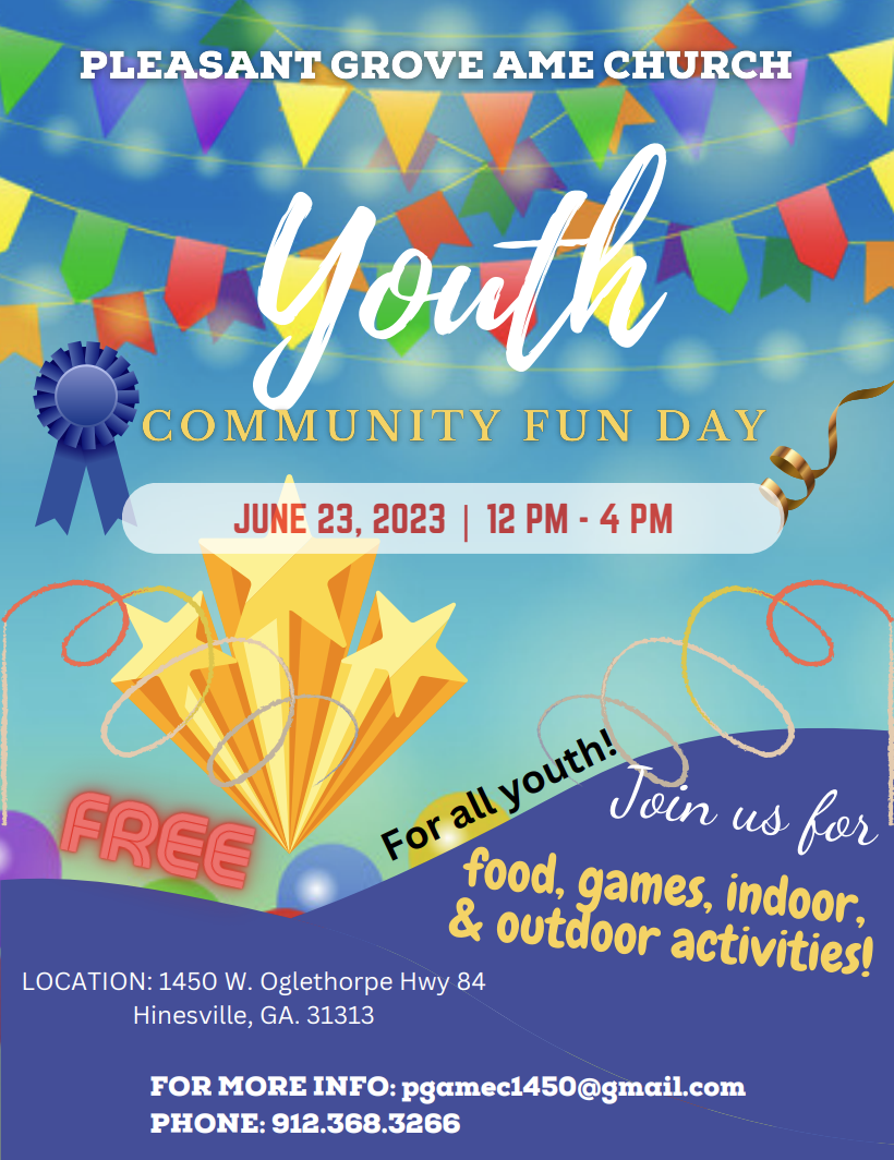 Youth Community Fun Day flyer