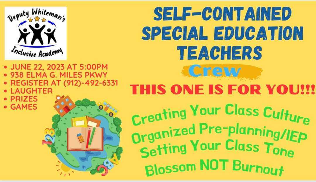 Special Contained Special Education Teachers flyer