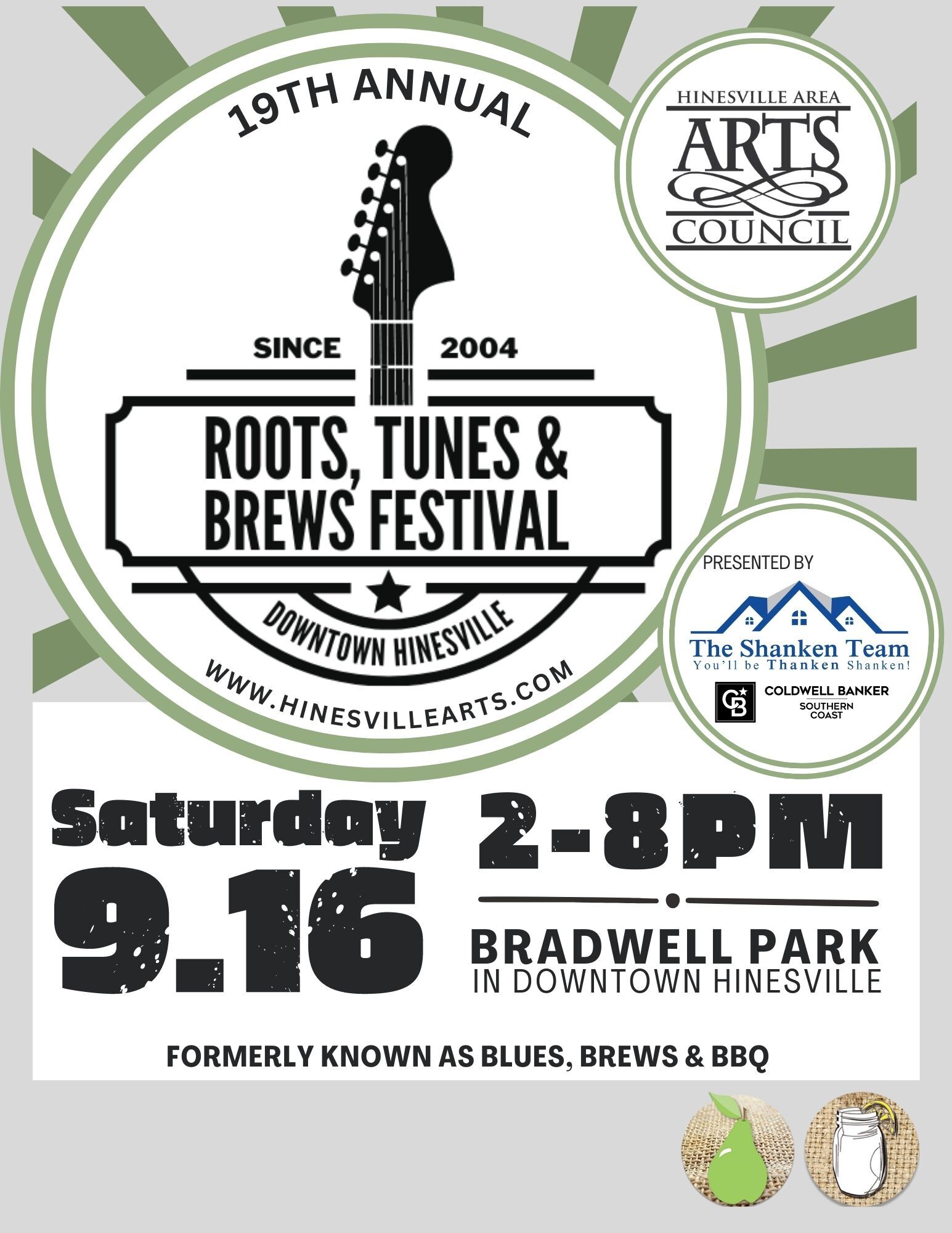 Roots Tunes & Brews flyer