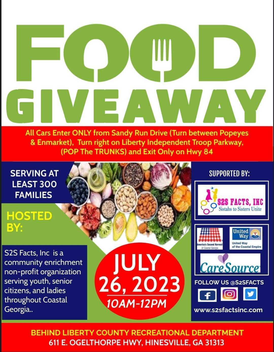 Food Giveaway flyer