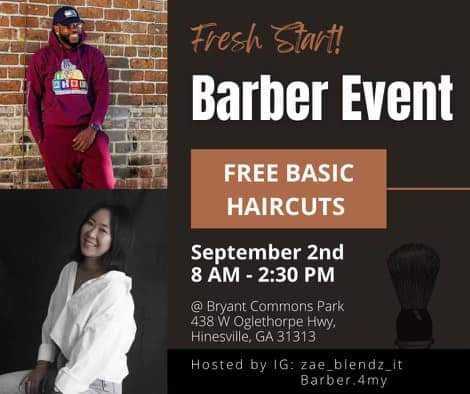 Fresh Start- Barber Event