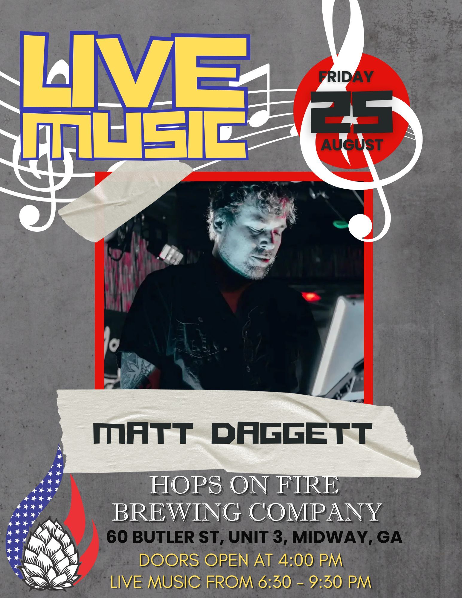 Live Music- Matt Daggett