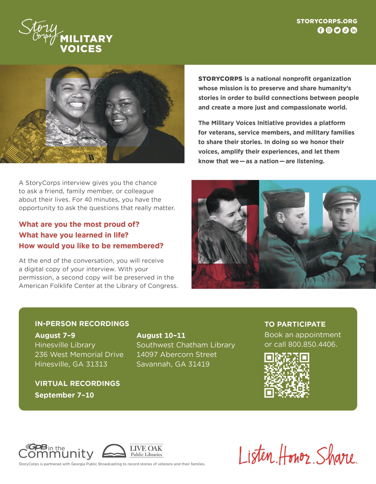 Story Corps Flyer