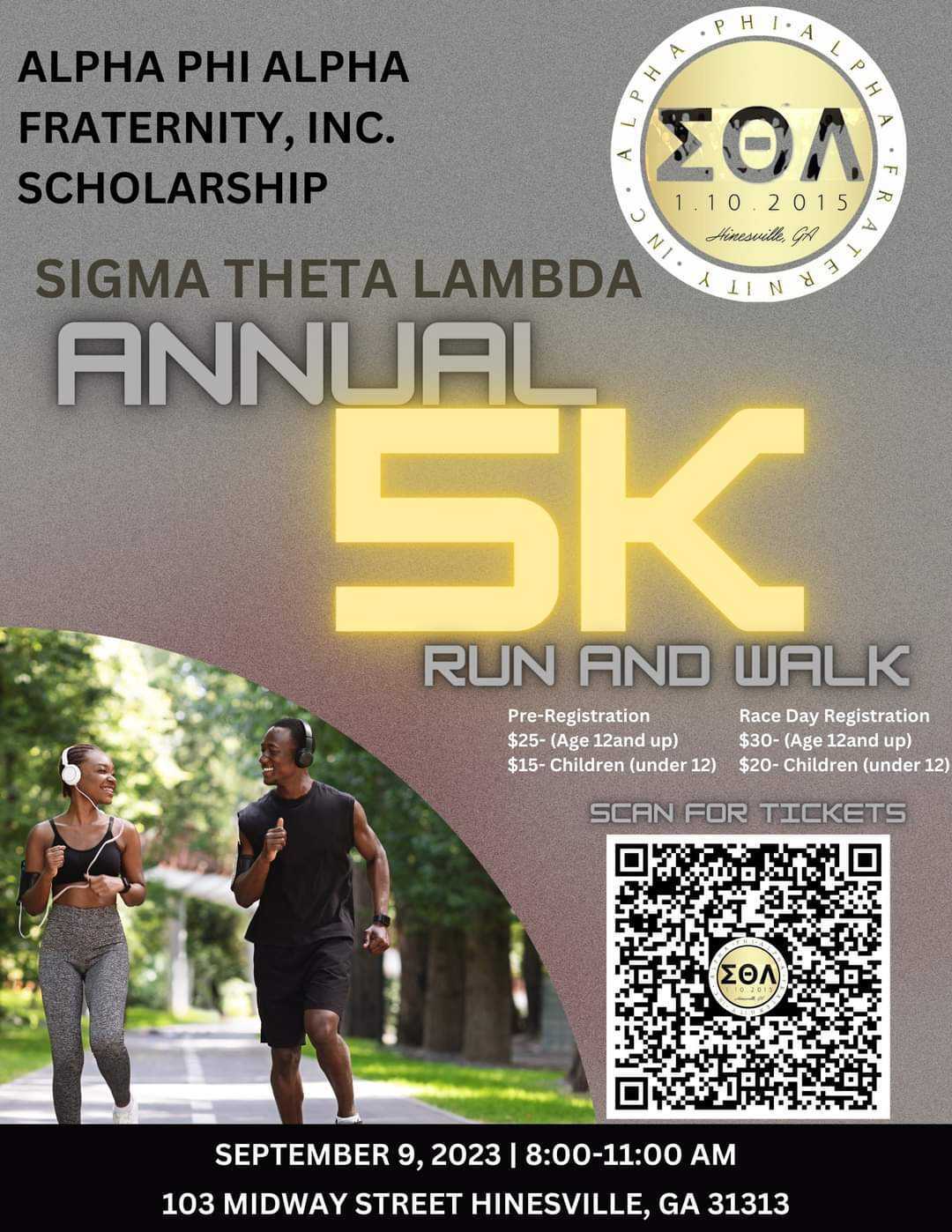 Annual 5K Run and Walk- Sigma Theta Lambda