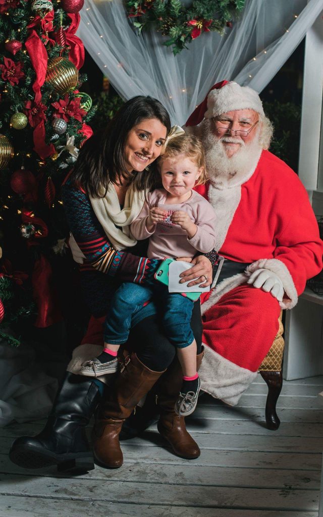 Santa with little girl