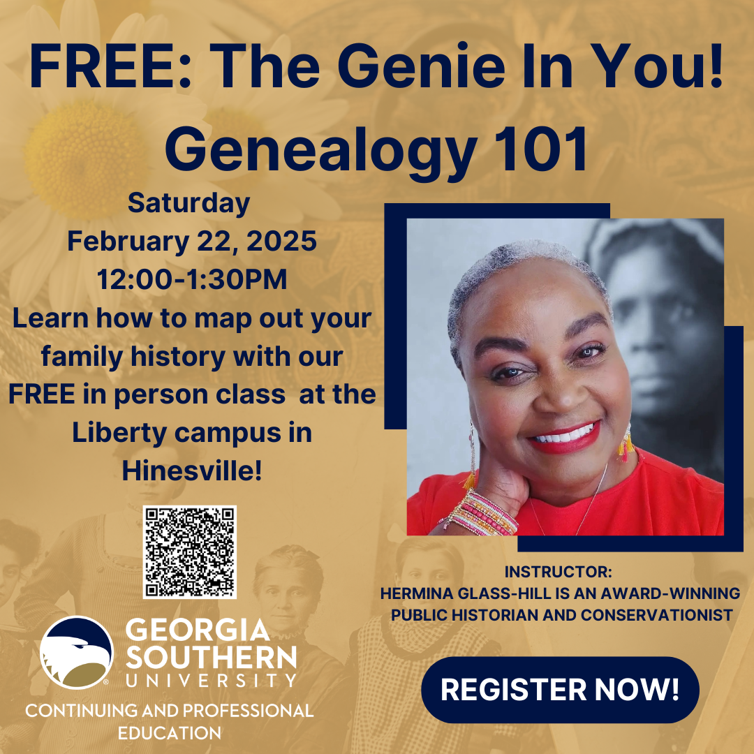 Free Genealogy Class at Georgia Southern University